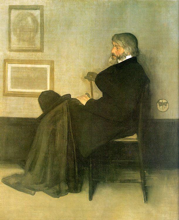 James Abbott McNeil Whistler Portrait of Thomas Carlyle oil painting image
